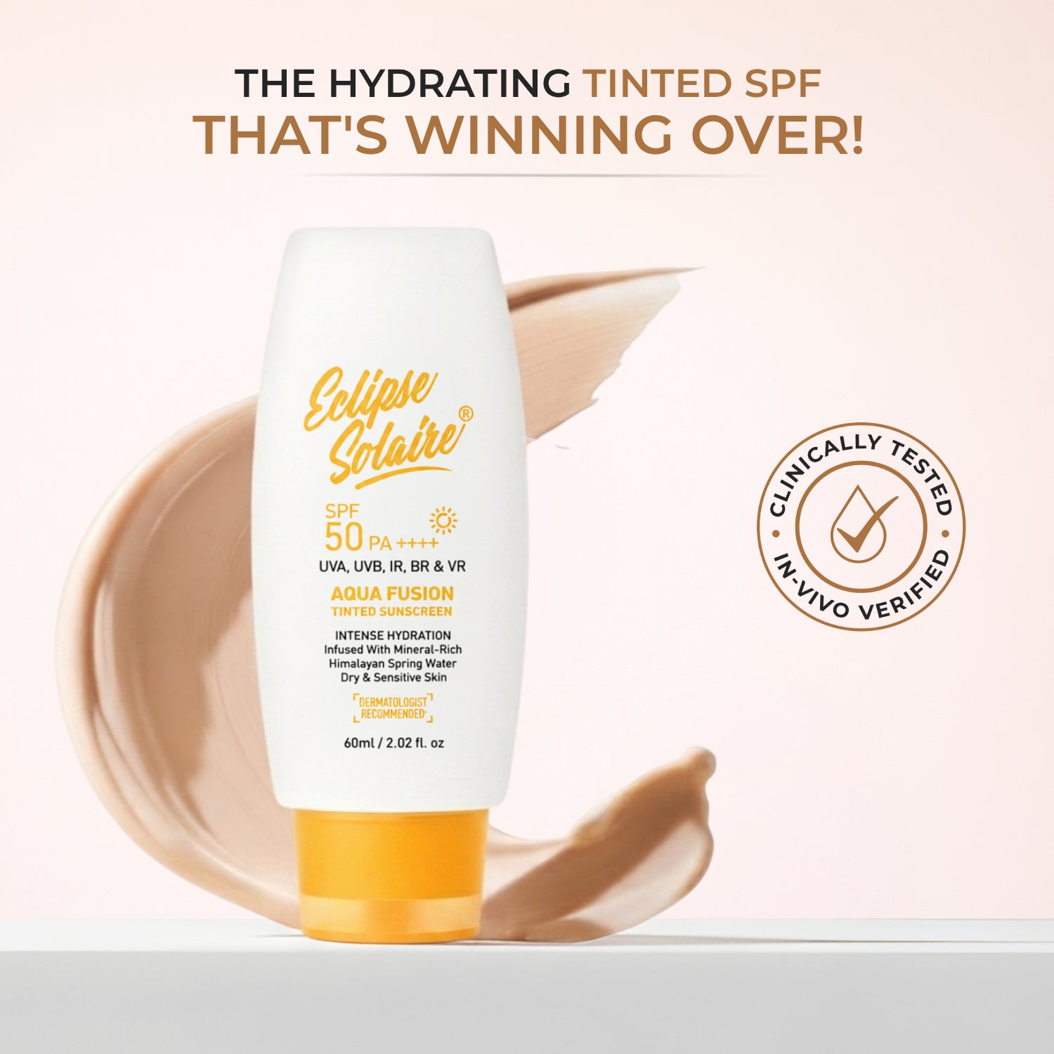 Eclipse Solaire Aqua Fusion - 5X Protection With SPF 50 PA ++++ in 60ML